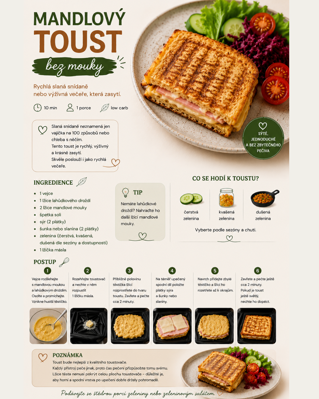 Toast bez mouky
